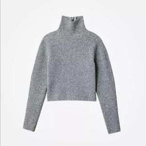 TIBI Tech Poly Two Way Cropped Cardigan SIZE XS